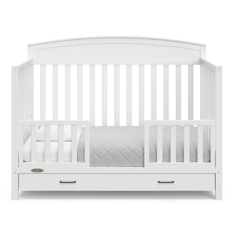 Graco Benton 5-in-1 Convertible Crib with Drawer - White