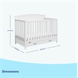 Graco Benton 5-in-1 Convertible Crib with Drawer - White