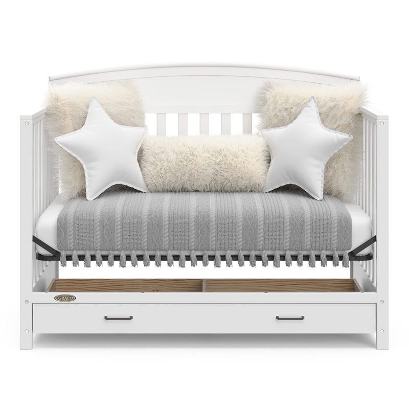 Graco Benton 5-in-1 Convertible Crib with Drawer - White