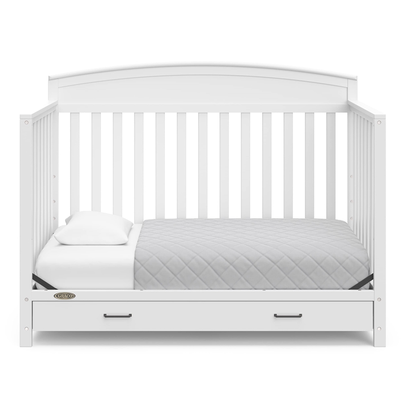 Graco Benton 5-in-1 Convertible Crib with Drawer - White