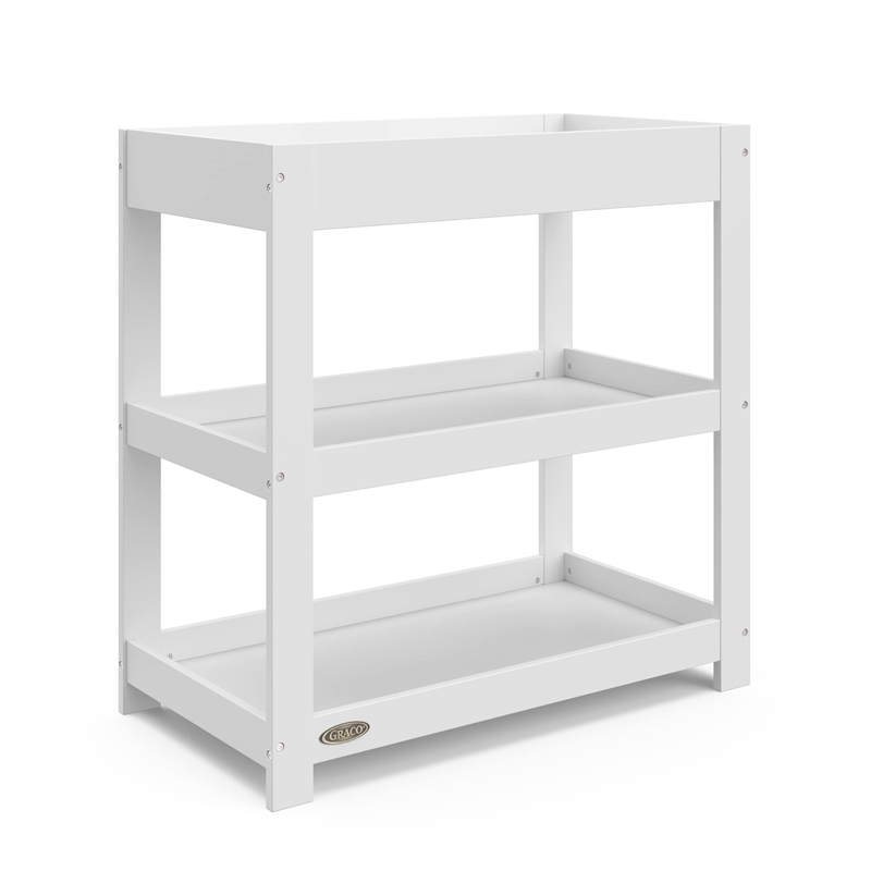 Graco Customizable Changing Table with Water-Resistant Changing Pad - White