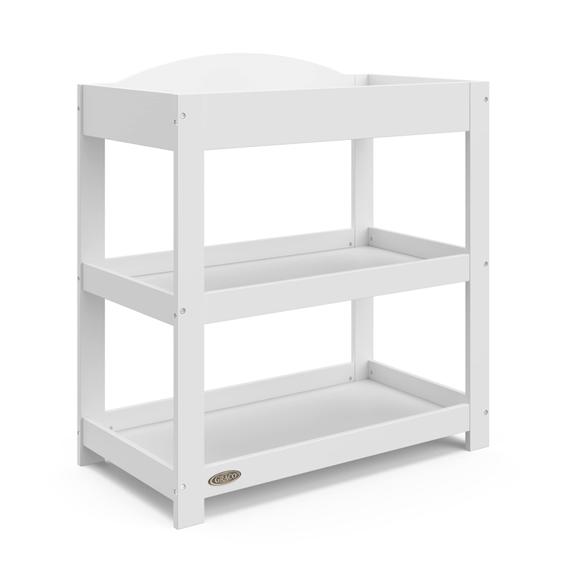 Graco Customizable Changing Table with Water-Resistant Changing Pad - White