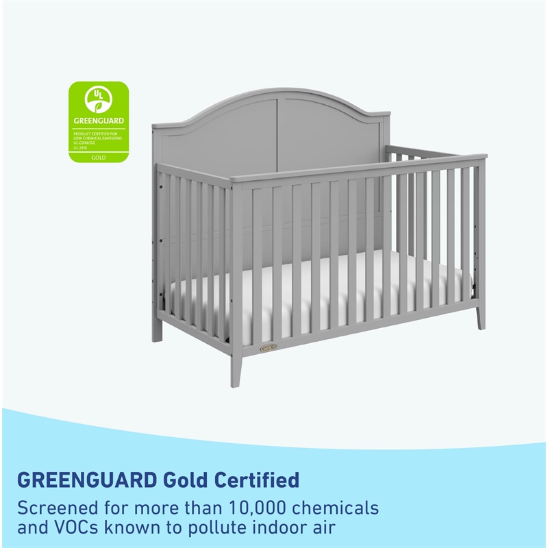 Graco Wilfred 5-in-1 Convertible Crib - Pebble Gray