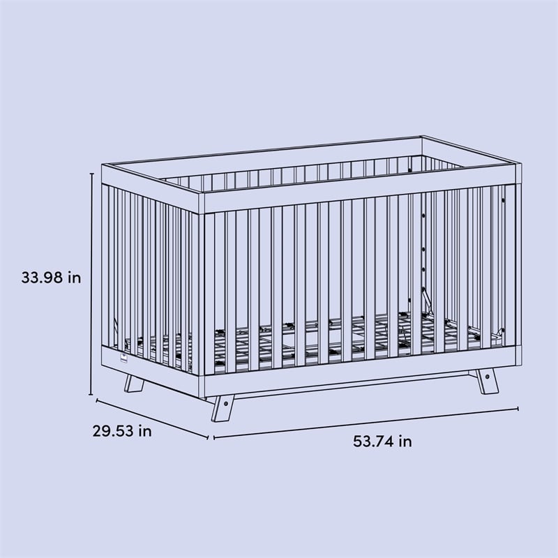 Beckett 3-in-1 Convertible Crib - Black