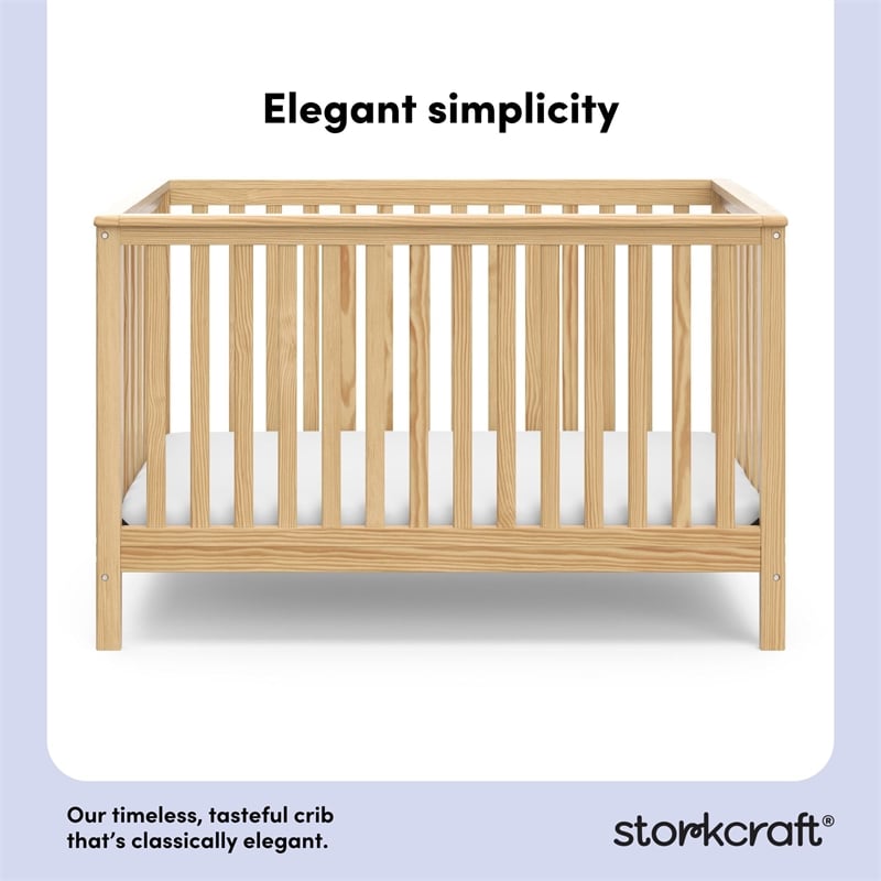 Storkcraft Hillcrest 4-in-1 Convertible Crib - Natural