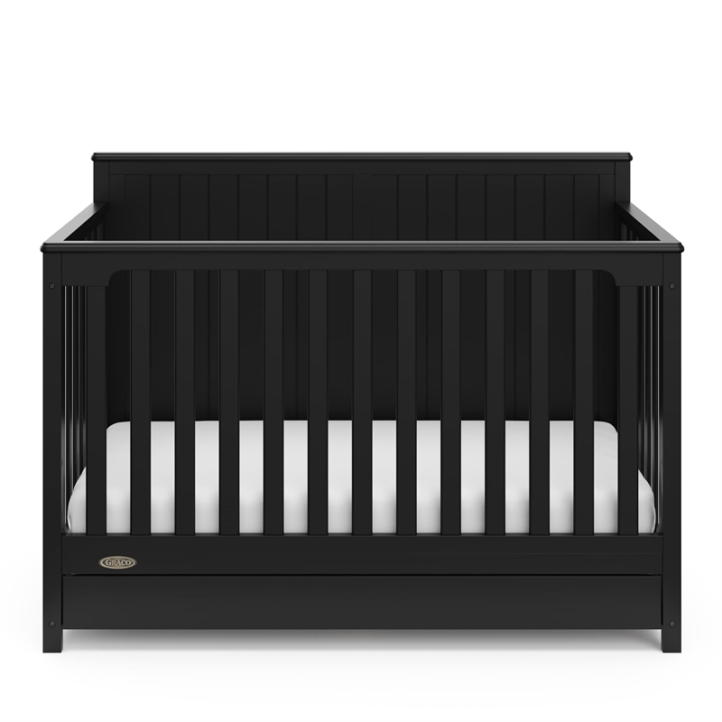 Graco Hadley 5-in-1 Convertible Crib with Drawer - Black