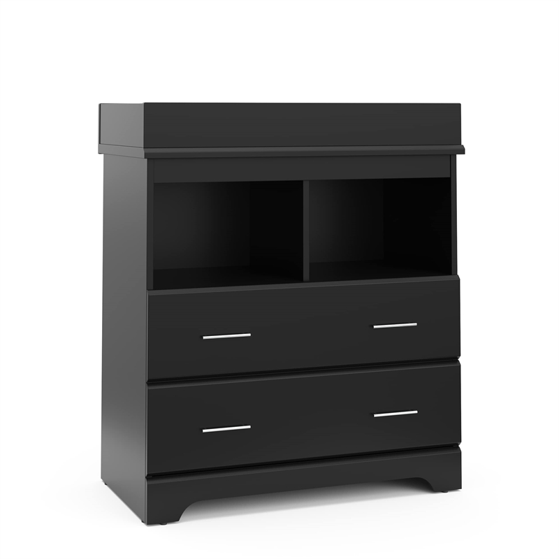 Storkcraft Brookside 2 Drawer Changing Chest - Black