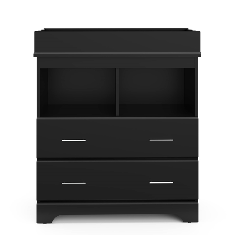 Storkcraft Brookside 2 Drawer Changing Chest - Black