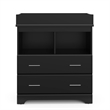 Storkcraft Brookside 2 Drawer Changing Chest - Black