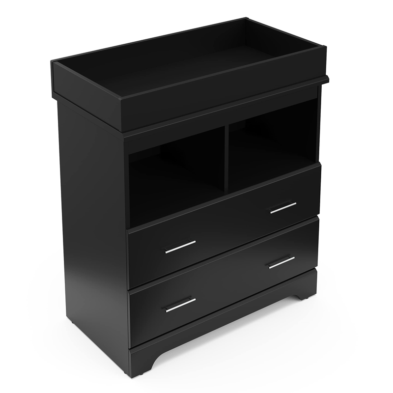 Storkcraft Brookside 2 Drawer Changing Chest - Black