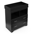 Storkcraft Brookside 2 Drawer Changing Chest - Black