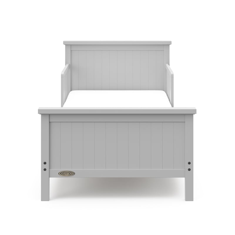 Graco Bailey Toddler Bed with Premium Foam Crib & Toddler Mattress - Pebble Gray