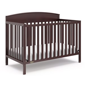 Graco Benton 5 in 1 Convertible Crib with Noah 3 Drawer Chest - Espresso