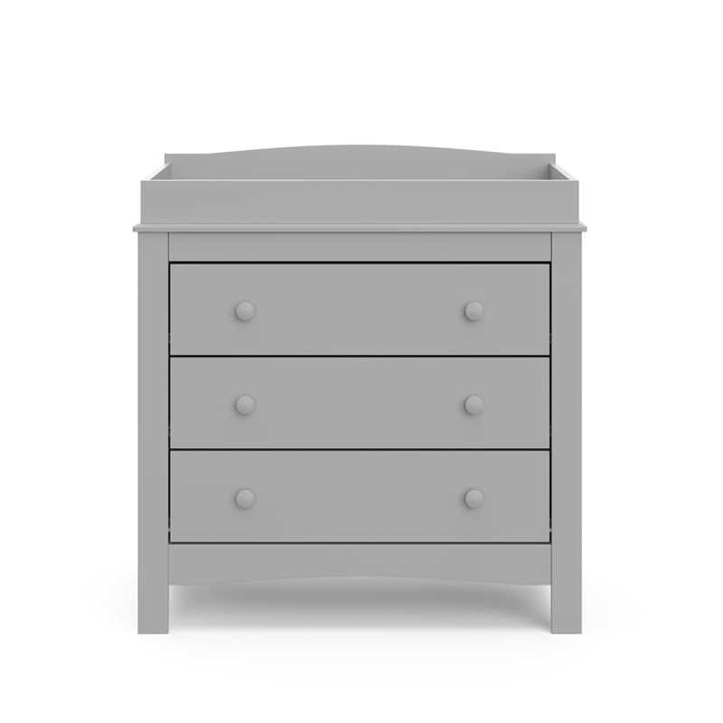 Graco Benton 5 in 1 Convertible Crib with Noah 3 Drawer Chest - Pebble Gray