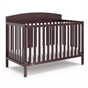 Graco Benton 5 in 1 Crib with Premium Foam Crib and Toddler Mattress - Espresso