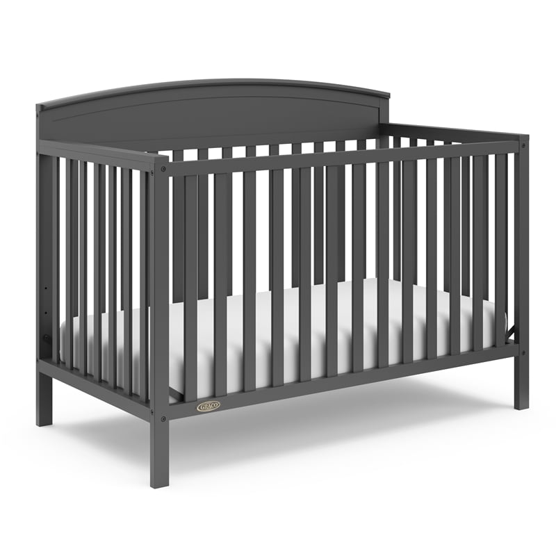 Graco Benton 5 in 1 Crib with Premium Foam Crib and Toddler Mattress - Gray