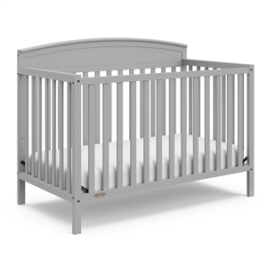 Graco Benton 5in1 Crib with Premium Foam Crib and Toddler Mattress - Pebble Gray