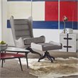 Tommy Hilfiger Helios Swivel Footstool in Gray