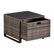 Tommy Hilfiger Oceanside Outdoor Side Table with Storage in Brown