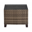 Tommy Hilfiger Oceanside Outdoor Side Table with Storage in Brown