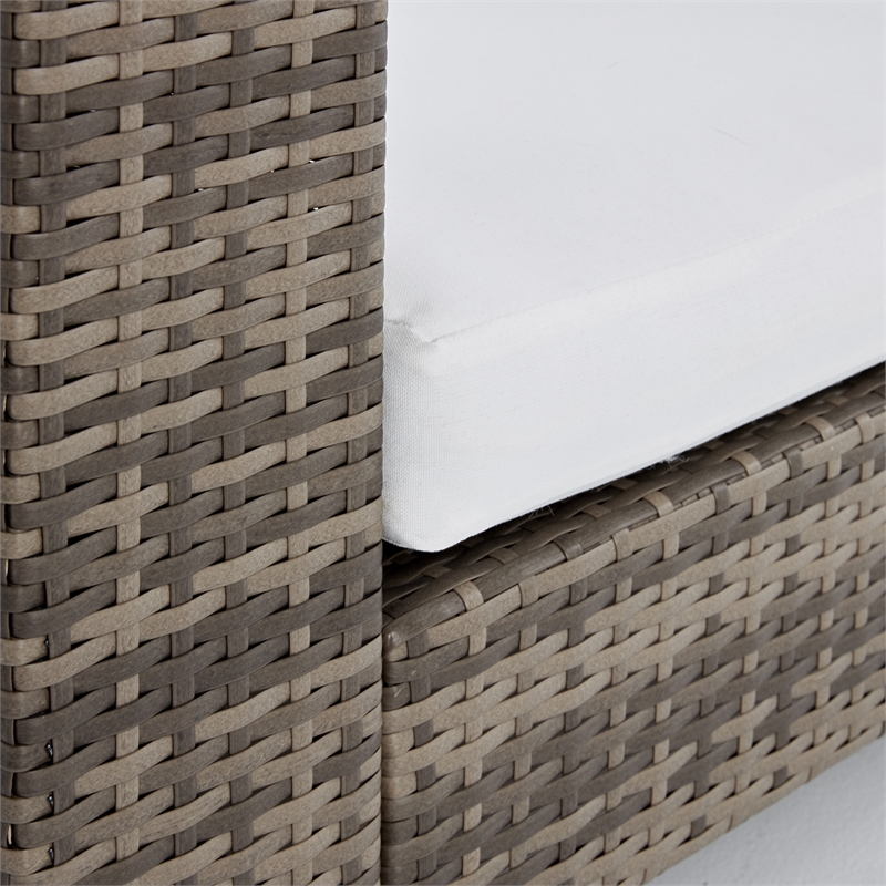 Tommy Hilfiger Oceanside Outdoor Arm Chair in Gray and Brown