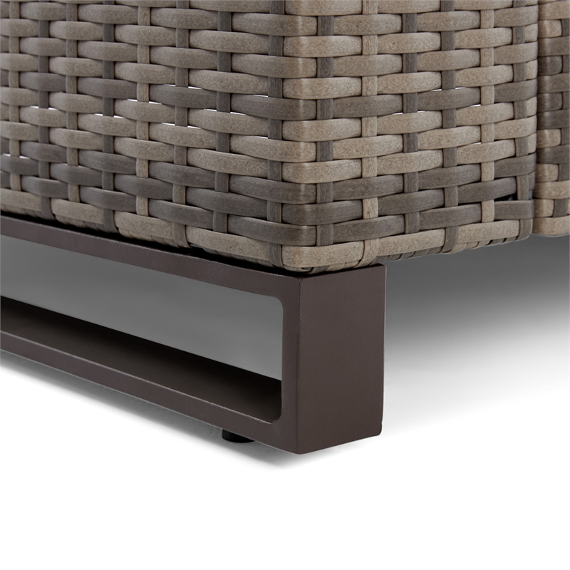 Tommy Hilfiger Oceanside Outdoor Arm Chair in Gray and Brown