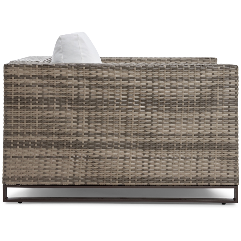 Tommy Hilfiger Oceanside Outdoor Arm Chair in Gray and Brown