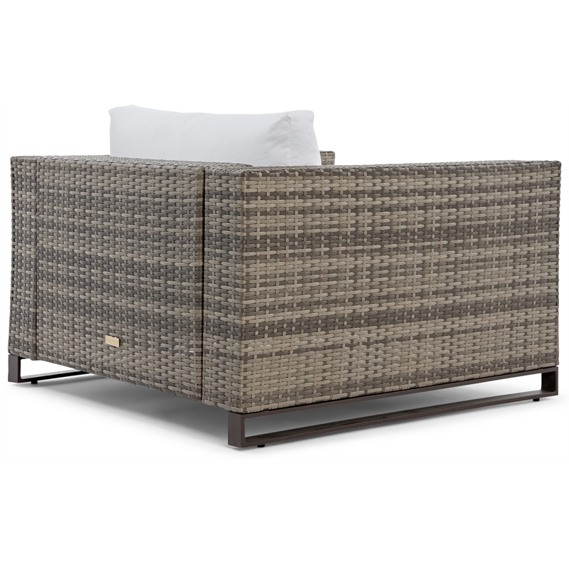 Tommy Hilfiger Oceanside Outdoor Arm Chair in Gray and Brown