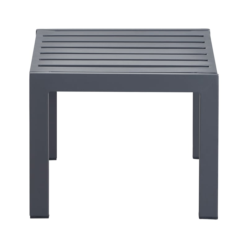 Tommy Hilfiger Monterey Outdoor Side Table in Gray Gunmetal