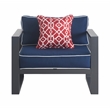 Tommy Hilfiger Monterey Outdoor Arm Chair in Gray Gunmetal