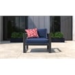 Tommy Hilfiger Monterey Outdoor Arm Chair in Gray Gunmetal