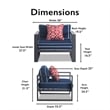Tommy Hilfiger Monterey Outdoor Arm Chair in Gray Gunmetal