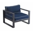 Tommy Hilfiger Monterey Outdoor Arm Chair in Gray Gunmetal