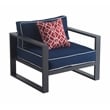 Tommy Hilfiger Monterey Outdoor Arm Chair in Gray Gunmetal