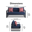 Tommy Hilfiger Monterey Outdoor Sofa in Gray Gunmetal