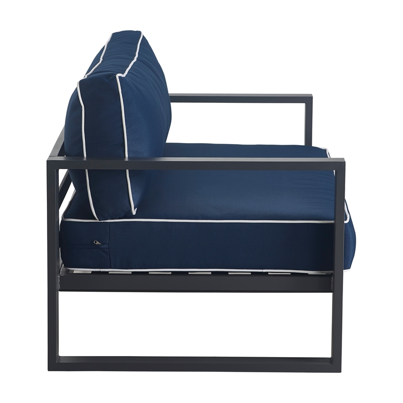 Tommy Hilfiger Monterey Outdoor Sofa in Gray Gunmetal