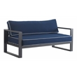 Tommy Hilfiger Monterey Outdoor Sofa in Gray Gunmetal