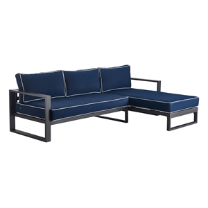 Tommy Hilfiger Monterey Outdoor Sectional in Gray Gunmetal