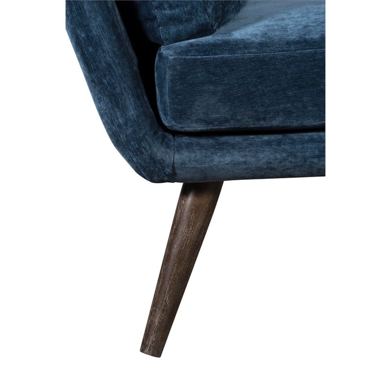 Tommy Hilfiger Pelham Armless Accent Chair in Navy Blue
