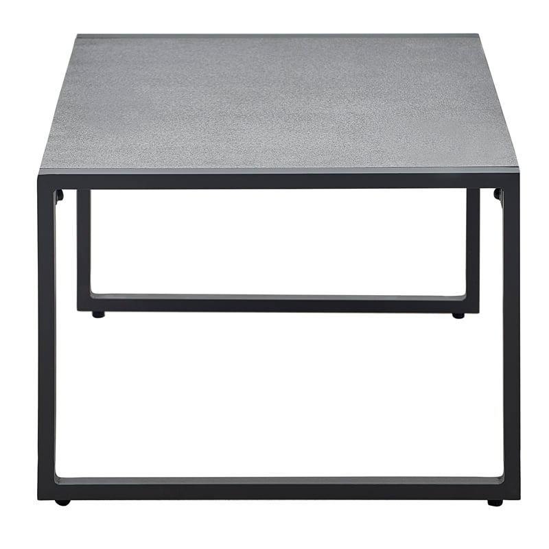 Tommy Hilfiger Hampton Outdoor Coffee Table Gray Pebbled Glass