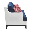 Tommy Hilfiger Hampton Outdoor Mesh Sofa Coastal White and Navy