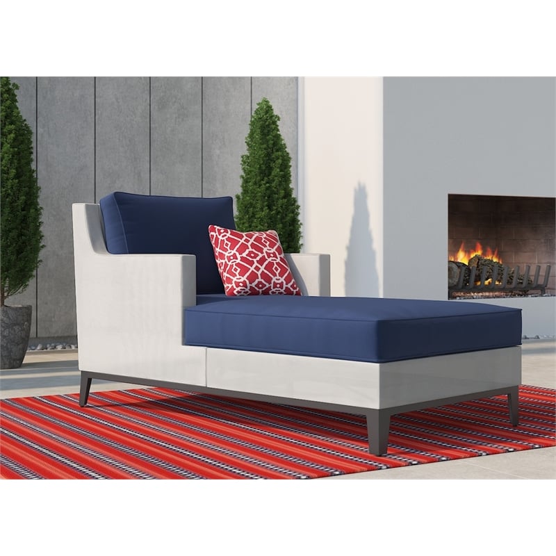 Tommy Hilfiger Hampton Outdoor Daybed Coastal White and Navy