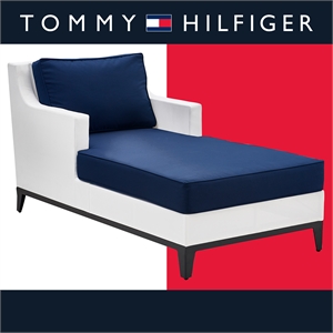Tommy Hilfiger Hampton Outdoor Daybed Coastal White and Navy