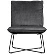 Tommy Hilfiger Ellington Armless Lounge Chair in Dark Charcoal