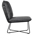 Tommy Hilfiger Ellington Armless Lounge Chair in Dark Charcoal