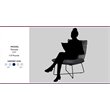 Tommy Hilfiger Ellington Armless Lounge Chair in Dark Charcoal