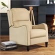 Finch Eddington Recliner Accent Chair in Two-Toned Cream