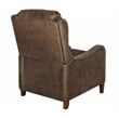 Tommy Hilfiger Eddington Modern Recliner Chair Brown Faux Leather