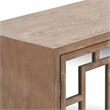 Tommy Hilfiger Hayworth Short Mirrored Accent Cabinet Ash Gray