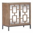 Tommy Hilfiger Hayworth Short Mirrored Accent Cabinet Ash Gray